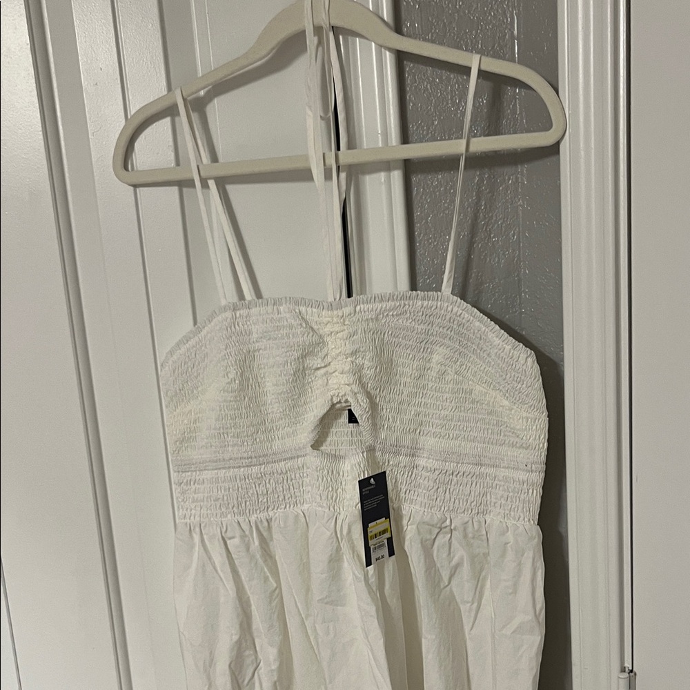 Universal Thread White Cotton Halter Strappy Maxi… - image 5